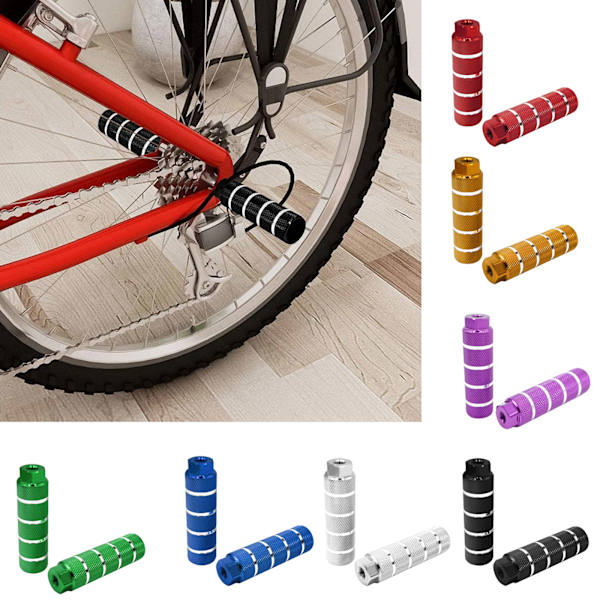 2 st 3/8 tum - 26 tänder Aluminium Cykelpinnar Hög Effektivitet för MTB Cykel Silver