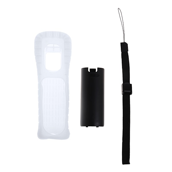 for Wii-fjernkontroll for etui, erstatningsfjernkontroll for spillkontrolldeksel Silikon for etui og håndleddsstropp for Wii