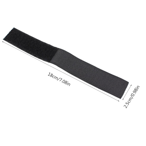 Taktiske patches fastgørelsesstrips til fastgørelse af patches til 3 tommer høje patches Black