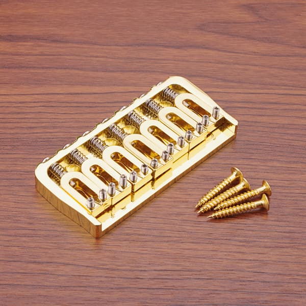 Guitar Bridge Set 7 String Flat Saddle Single Tremolo Bridge Stærke Dele