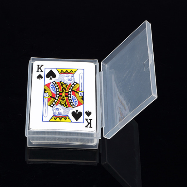 Plastlådor Spelkort Behållare PP Förvaring för case Packning Pokerspel Tom förvaringslåda för set Brädspel