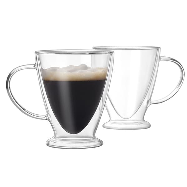Multifunktionel dobbeltvægget glaskop til daglig brug 300ML kaffekrus