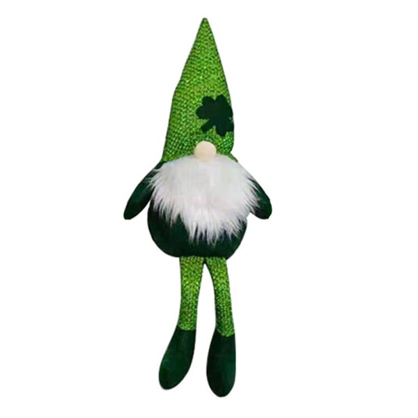 Patrick's Day Gnome Pehmotonttukoristeet herra ja rouva Leprechaun Scandinavian Tomte Irlantilainen kääpiöapila kasvoton nukelle