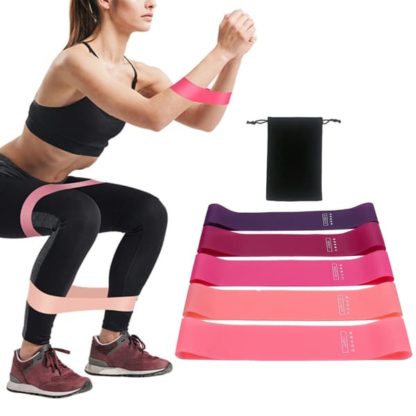 Skridsikker Elastik Hip Cirkler Loop Glute Hofte Balde Trænings Elastik