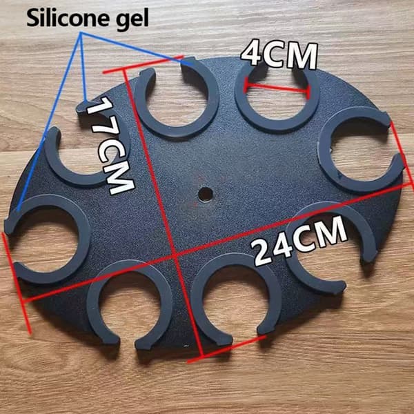 Bordmikrofonstativ for flere mikrofoner, justerbart fra 20 til 32 cm