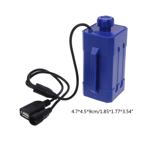 8,4V USB DC case för 4PCS 18650 Uppladdningsbart batterihållare Cykel- Mobil Power Box Vattentät Red