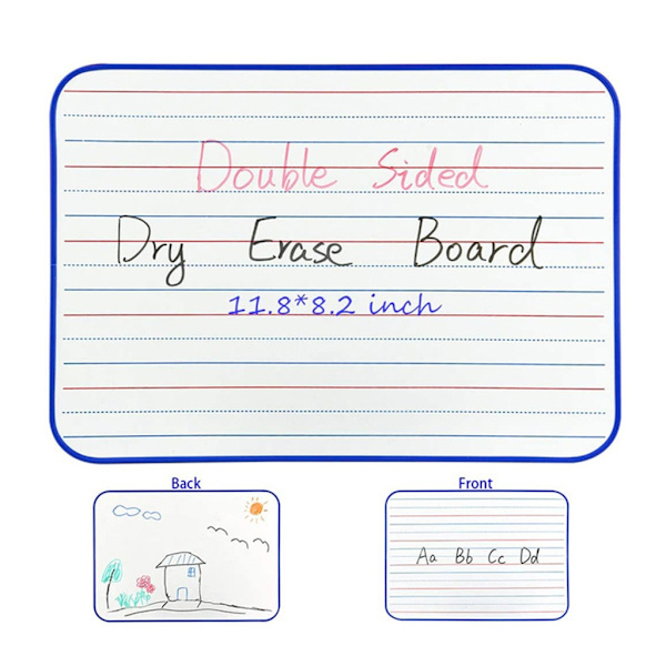 Dobbeltsidet whiteboard tør sletter hvide tavler til studerende og kontoransatte null - B