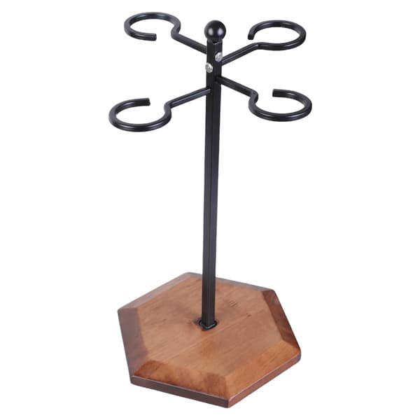 Solid Vinglass Stativ Holder Organizer For Enkel Tilgang Og Elegant Visning