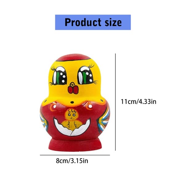 Handgjorda ryska \"Nesting Dolls\" 10-lagers Matryoshka-dockor i trä, samlarobjekt