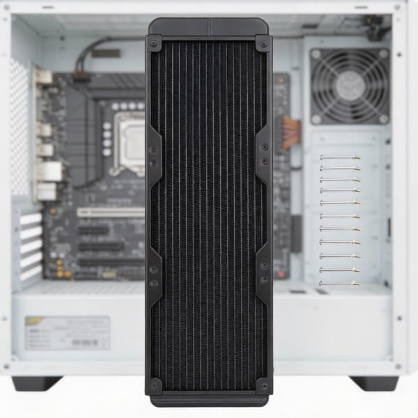 Aluminium 18-rørs væskekøleradiator til PC CPU vandkølesystemer