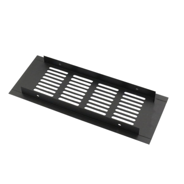 Air Vent Cover Rektangler Metal Lamellgitter Cover til garderobeskabe Black 150x250mm