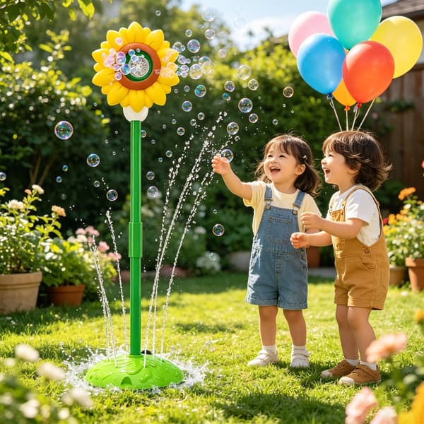 Vattenleksak för barn med bubbelfunktion, solrosstil