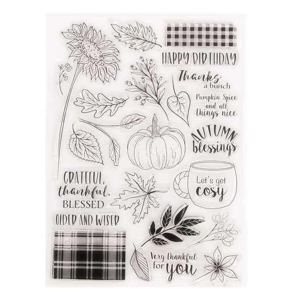 Bursdagstema Klar Stempel med Die Transparent Silikon Stempel Die Cuts Combo