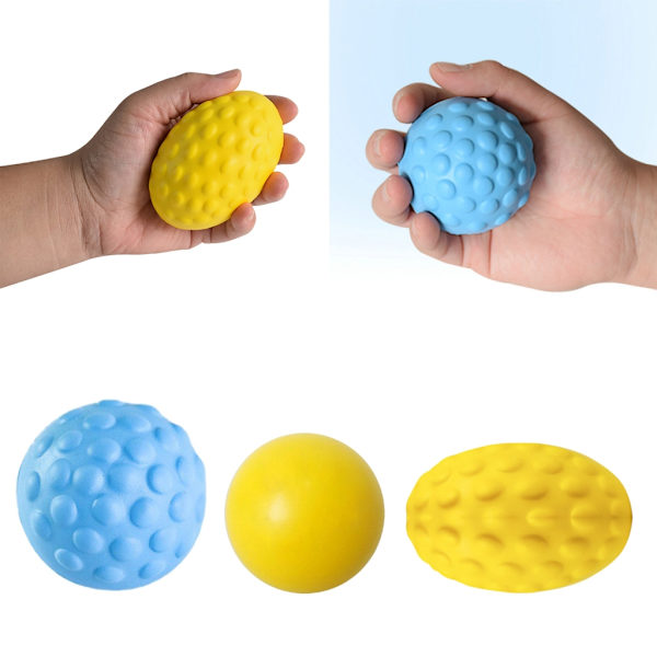 Håndekspander Gripper Styrketrener Treningsapparat Stressavlastning Kraftig Ball Blue