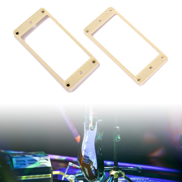2 st Platt Humbucker Elgitarr Pickup Ram Monteringsringar & Skruvsatser