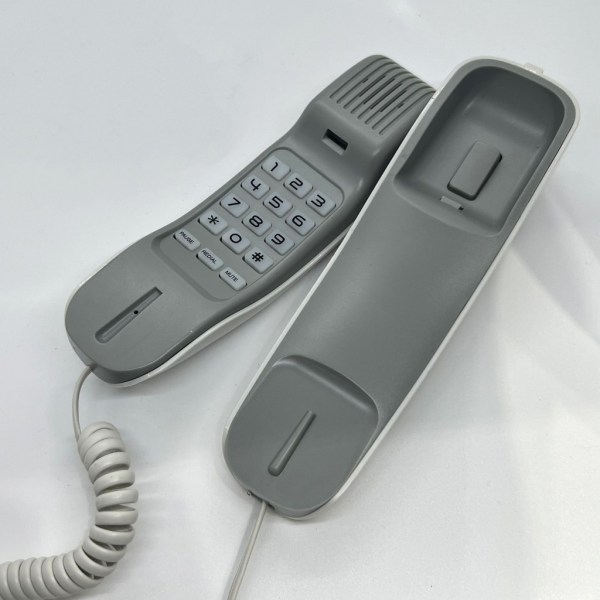 KX-T638 Väggmonterad telefon Bordstelefon Fasta fasta telefoner Återuppringning Paus för hemmakontor Black