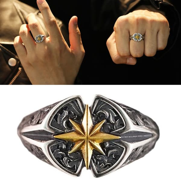 Brons Old Meet Star Hoop Modifierbara Smycken För Vardagsbruk