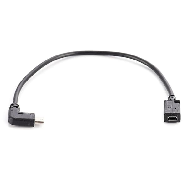 USB Type C til Mini USB-kabel 90 grader USB C Hanne til Mini USB Hunne Adapter Converter for bærbare mobiltelefoner