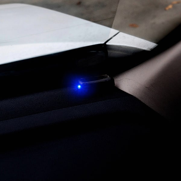 Bil Power Larmlampa Säkerhetssystem Instrumentpanel Varningsindikator LED-lampa Blue