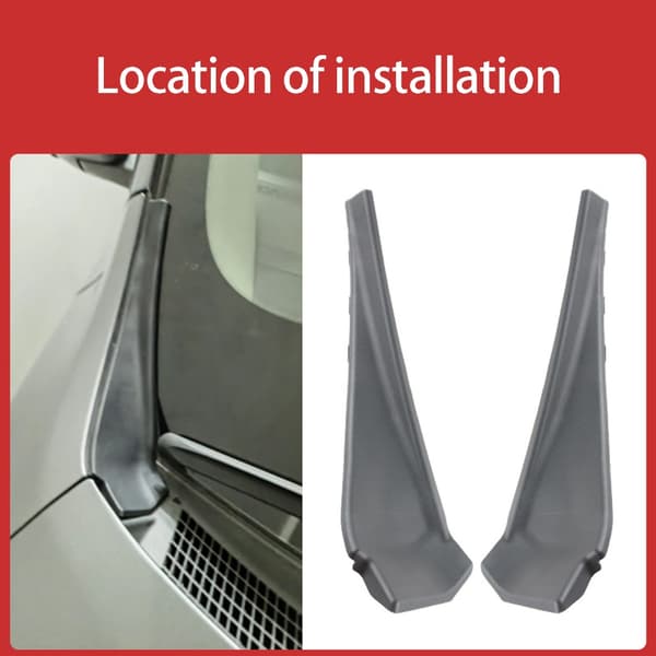 Vindusvisker Side Cowl Cover Trim Sett for Vindusspyler Dyser Cowl Trim