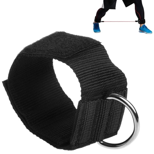 Fitness Gym D-Ring Ankelremmar Fotstöd Justerbart Ankelskydd