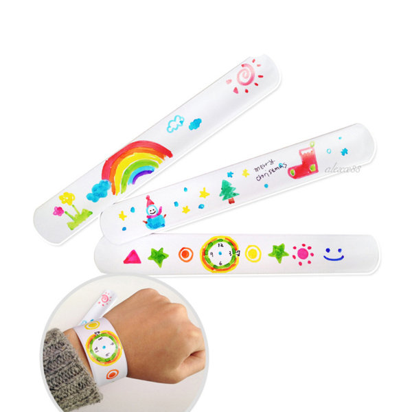 Gör-det-själv ritdesign Armband Handsize Barn Fest Påsktillbehör Interaktiva baby Enkla festfavoriter för barn