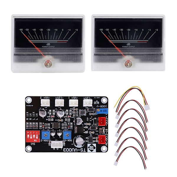Högprecisions VU Meter Power DB Meter Förförstärkare Rörnivåmätare med bakgrundsbelysning TN-90A TS-DB90A-2Q 960uA