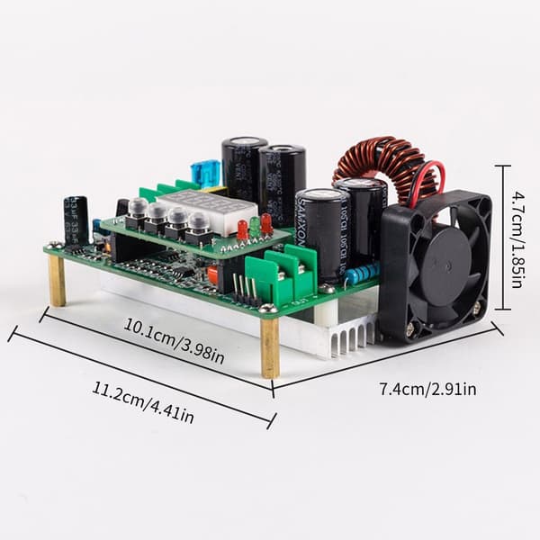 Opgraderet DPQ6012 Konverter Juster Regulator Step-down Strøm til Laboratorietest