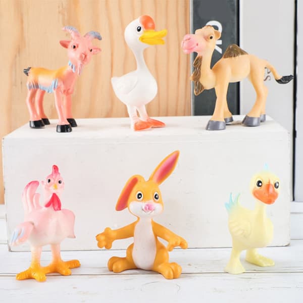Getmodell Realistisk Tuppdjursfigur för samling och visning