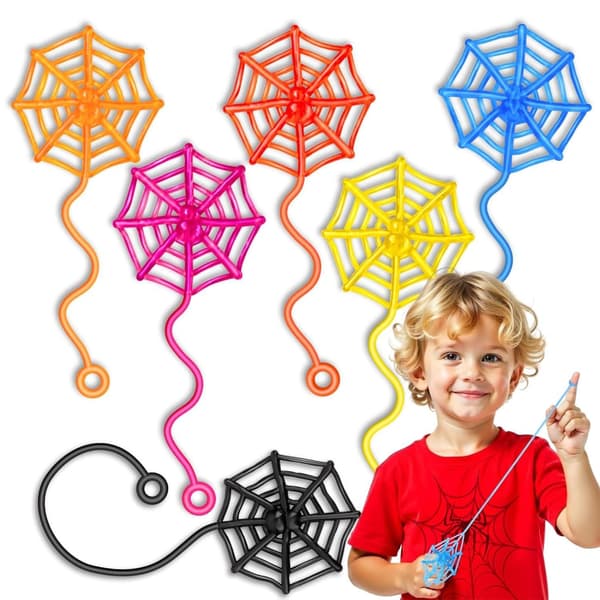30 stk. Halloween Spiderweb Dekoration Klæbrig Børn Sensorisk Legetøj Spiderweb