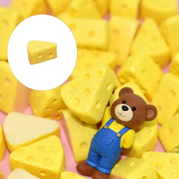 Triangulär Cheesecake-bit 10 st Miniatyrfigur för Dockhus Köksscen