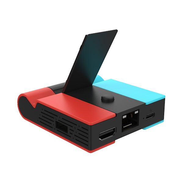 TV-dockningsstation för NS RJ45 Ethernet-4K HDMI-kompatibel USB3.0Hub PD-laddningsdockningsstation Bärbar videokonverterare