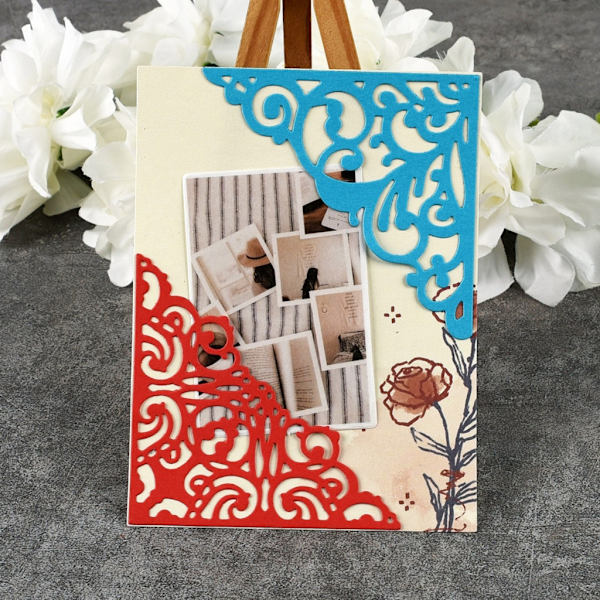 Triangulär Form Kolstål Stansmallar Scrapbooking Präglingsverktyg