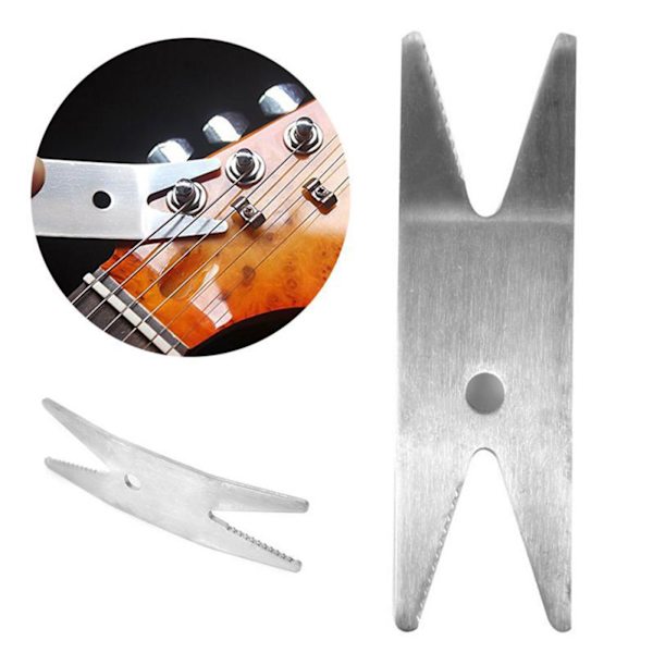 Guitar Bas Multiværktøj Nøgle Skruenøgle Rustfrit Stål Guitar Switch Pegs
