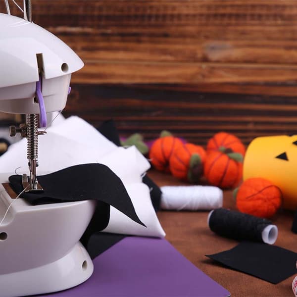 Halloween Tema Bomuldsstoffer Bundle Sæt til Projekter Håndværk Dekoration