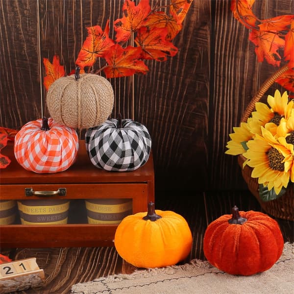 Mini Halloween-græskar til Thanksgiving Halloween-høstpynt