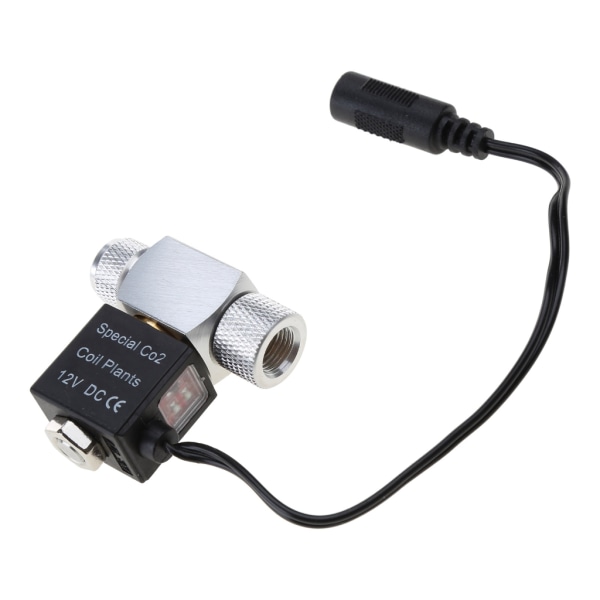 CO2-solenoid för ventil för DC 12V akvarium CO2-regulatorsystem Lågtemperaturmagnet för ventil för fisk för tank 1 EU