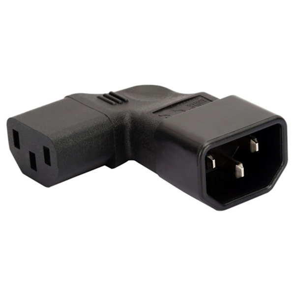 IEC 320 C14 uros IEC320 C13/C5/C7 naaras adapterin muunnospistoke 3-napainen liitäntä