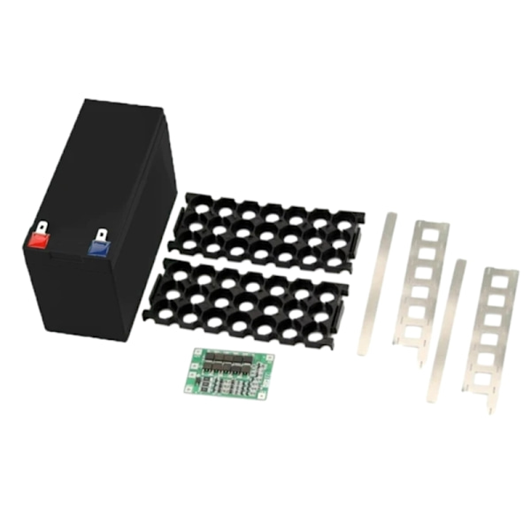 12V 7Ah case för 18650 celler Tom Box 3x7 Hållare 3S 40A Nickel Strips Förvaringsbox för DIY batteripaket