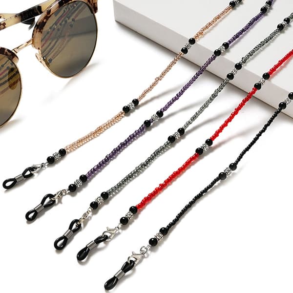 Stilfuld brillekæde håndlavede perler brillehalskæde solbrille-snor