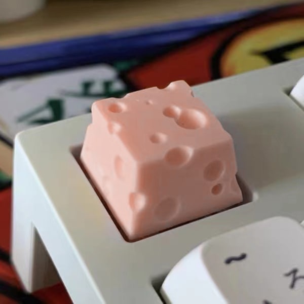 Resin Keycap ESC Mekaniskt tangentbord Tangentkapslar för mekaniskt tangentbord Esc Keycaps Cheese Cake Individuality DIY