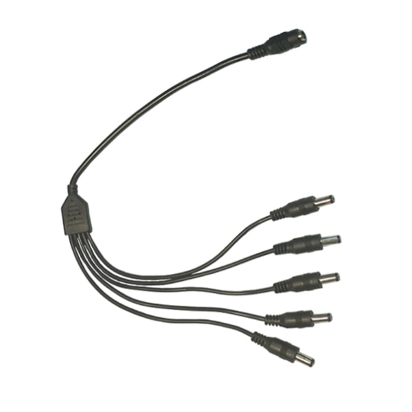 40 cm DC5521 strømkabel 5,5x2,1 mm hun til 5,5x2,1 mm hanstik Splitter ledning forlængerledning til skærme routere null - One for three