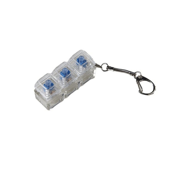 Switches Tester Switches Sampler for Mekanisk Keyboard 2-Key 3-Key 4-Key Switches Test Tool Keychain Transparent