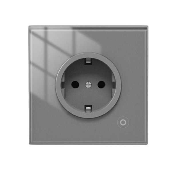 WiFi Tuya til Smart Wall Stikkontakt EU/UK/FR Standard El-stik Stik til Smart Life til Aleax Home Monitoring Glass