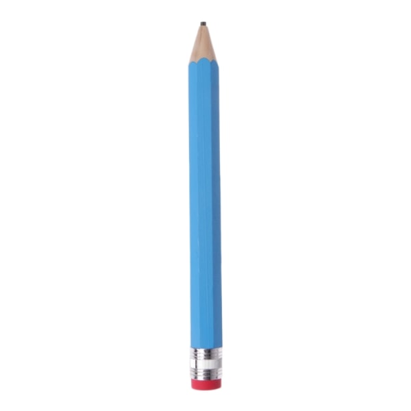 för Giant Wooden Pencil Stora brevpapper Nyhet Barn Toy Performance Prop 3 Blue