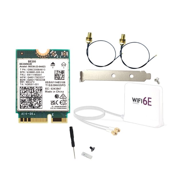 WIFI7 WLAN-kort BE200 BE200NGW WiFi 5/6G TriBand Bluetooth-kompatibelt 5.4-kort