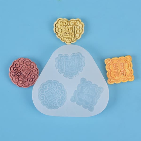 Månekake Silikonform DIY Håndlavet Krystal Epoxy Harpiksforme Chokoladeværktøjer null - Style 2