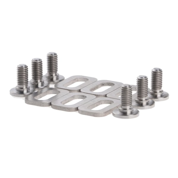 6 stk. Mountainbike Pedal Klamper Bolte & Spacer til LOOK KEO Racercykel Tilbehør