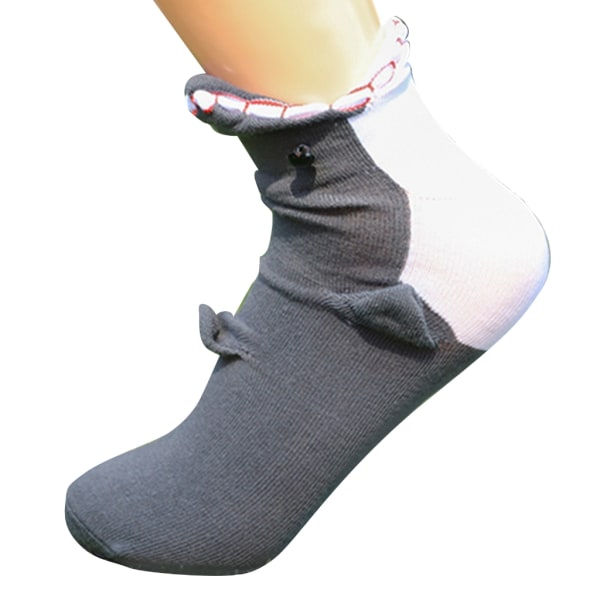 Shark Socks Modesok Mid Tube Novelty Bomuldssok Anti-Slip strømpe