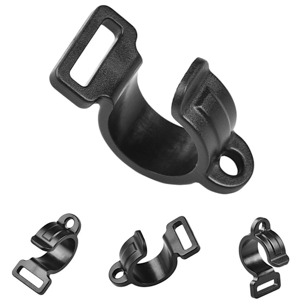 10 st klämmor set fälla klämmor tält snäpp hängare camping klämma klämmor tält krokar Black 16*20*12mm